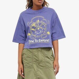The North Face Project X Online Ceramics Women's Cave Purple Cropped T-Shirt  -L